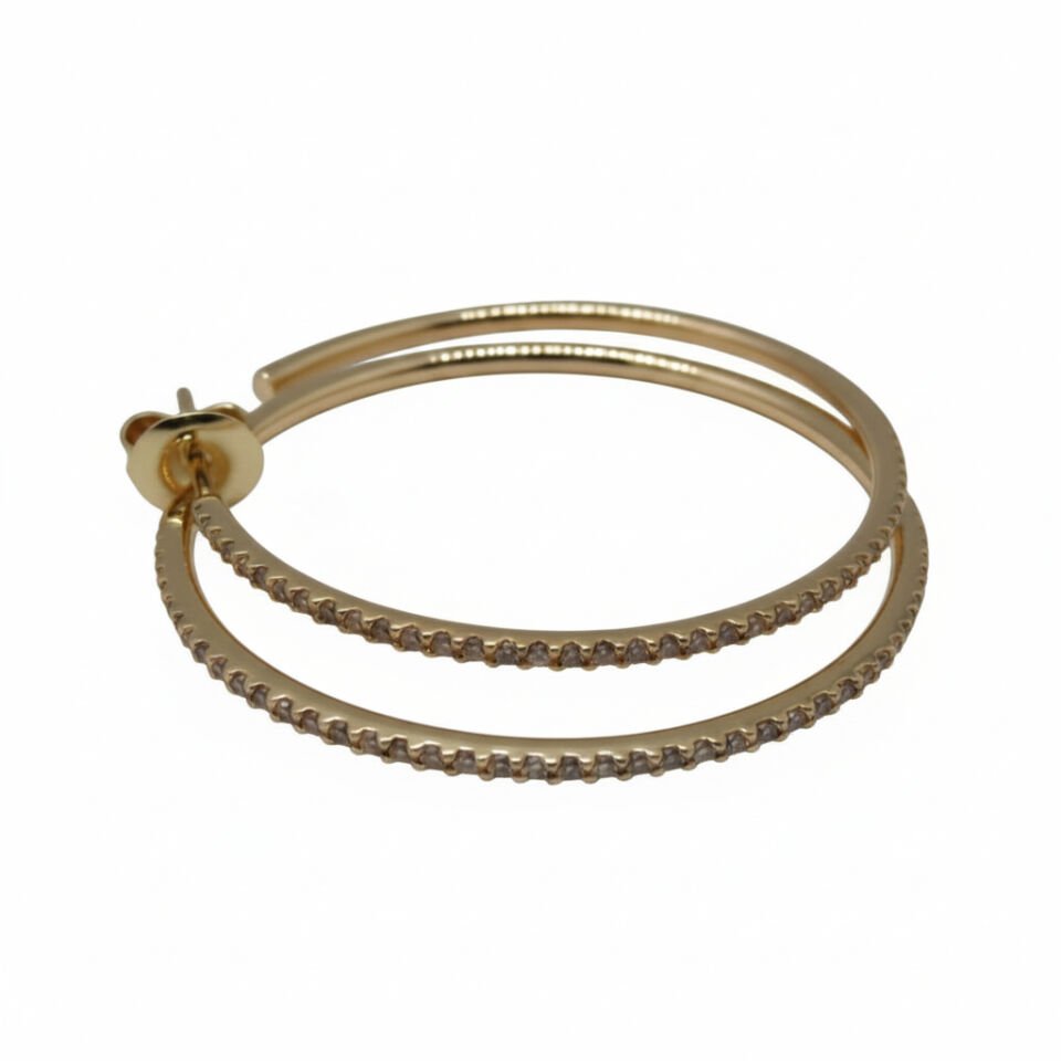Sarı Halka Pırlanta Küpe   -   PK0001251