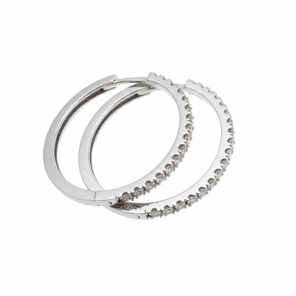 Tam Tur Pırlanta İnce Küpe   -   PK0001290