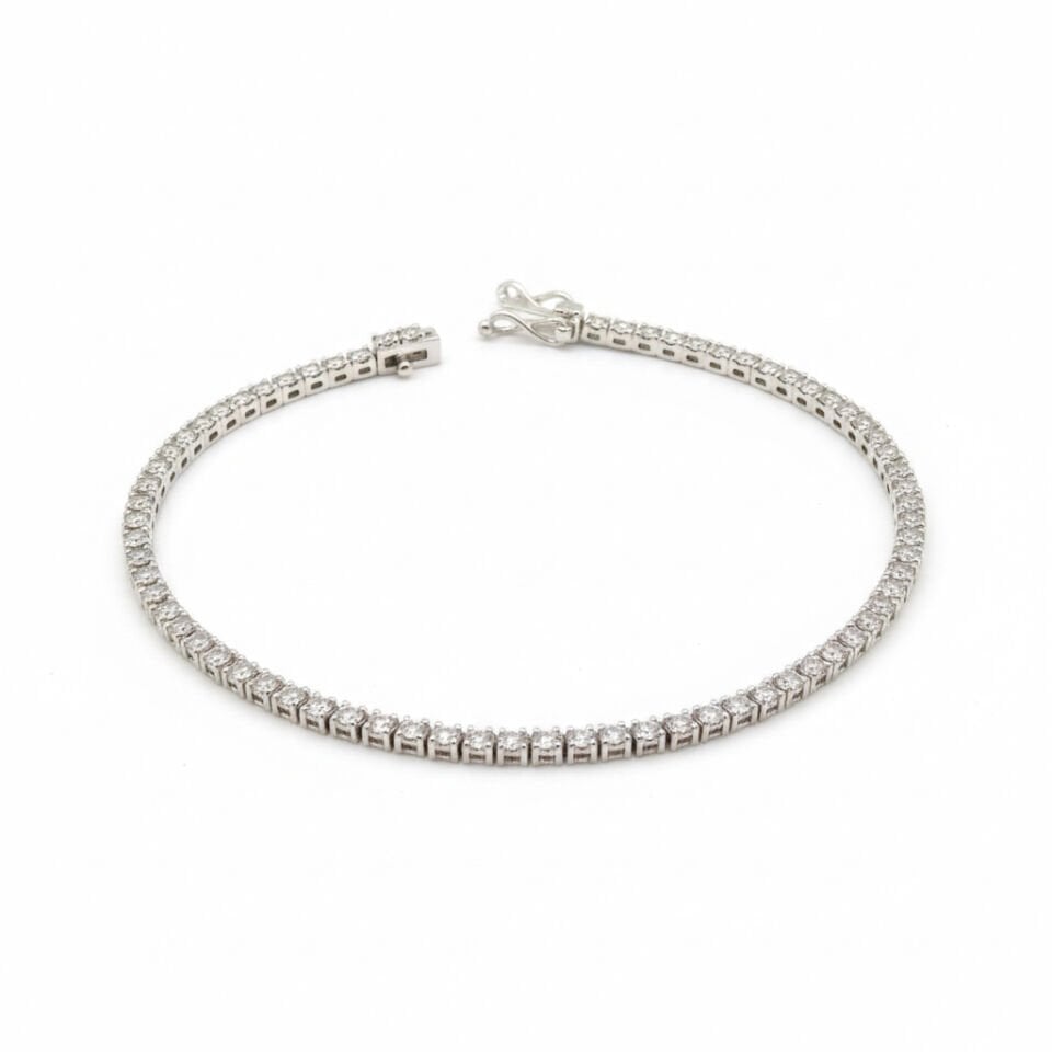 Pırlanta Işıltılı Riviera Tamtur Suyolu Bileklik   -   PB0001223