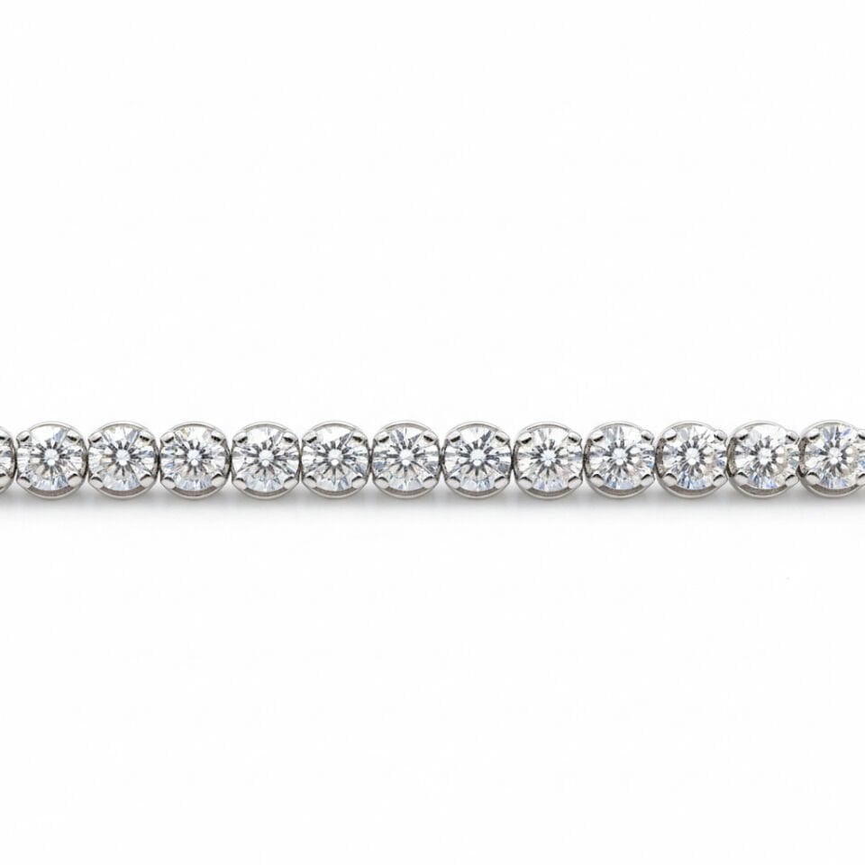 Pırlanta Cartier Ekolü Tek Tırnaklı Riviera Suyolu Bileklik   -   PB0001234