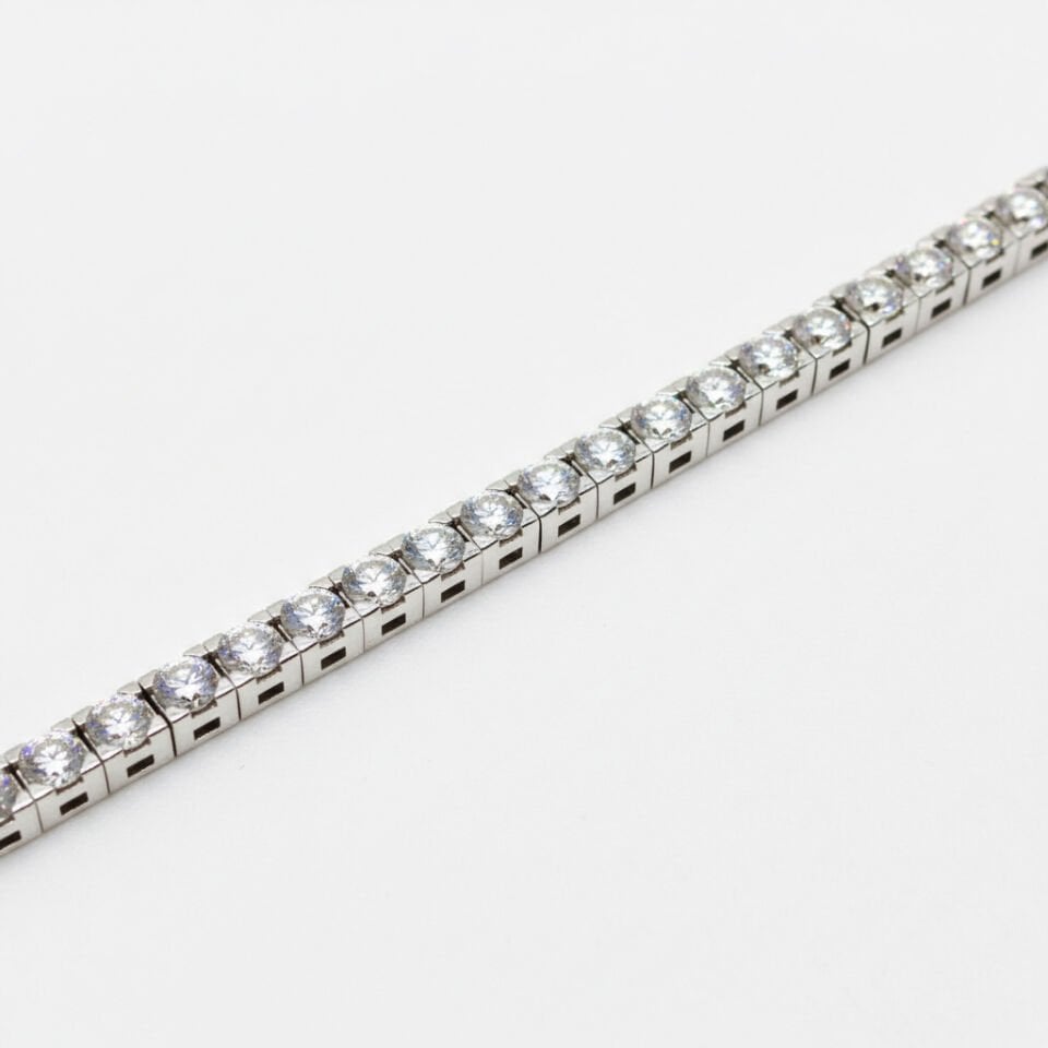 Pırlanta Kare Montürlü Riviera Suyolu Bileklik  -   PB0001278