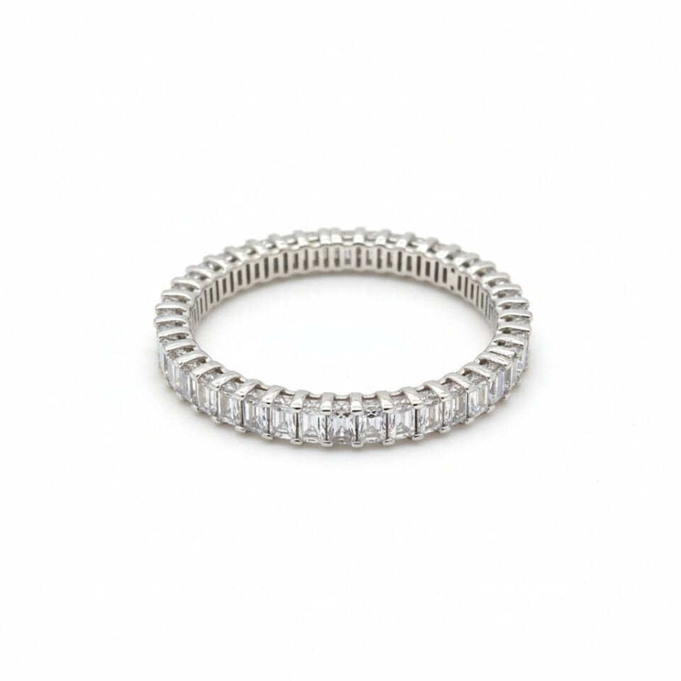 Pırlanta Baget Tamtur Sıra Taşlı Yüzük   -   PY0002764