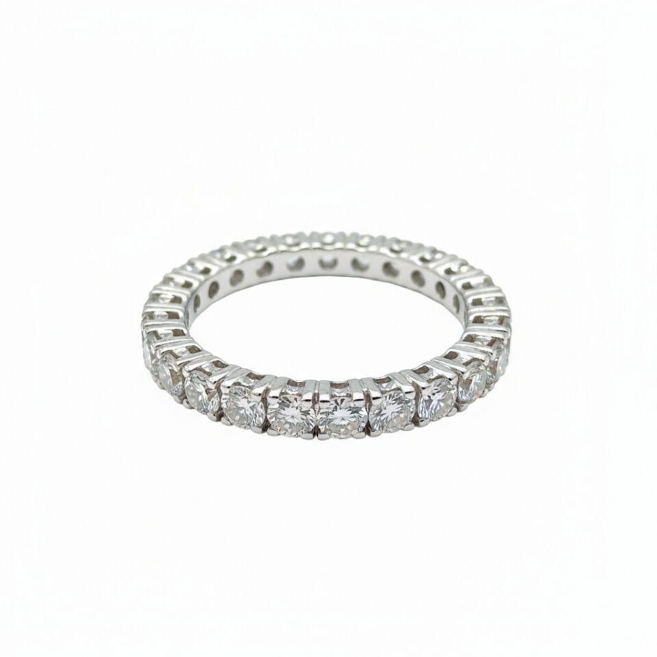 Pırlanta Taşlı Eternity (Tamtur) Model Modern Yüzük   -   PY0002769