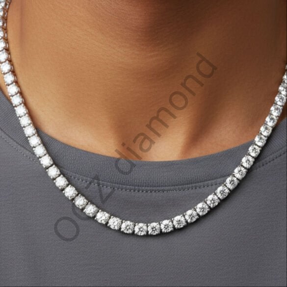 Pırlanta Işıltılı Riviera Suyolu Kolye   -   PG0001373