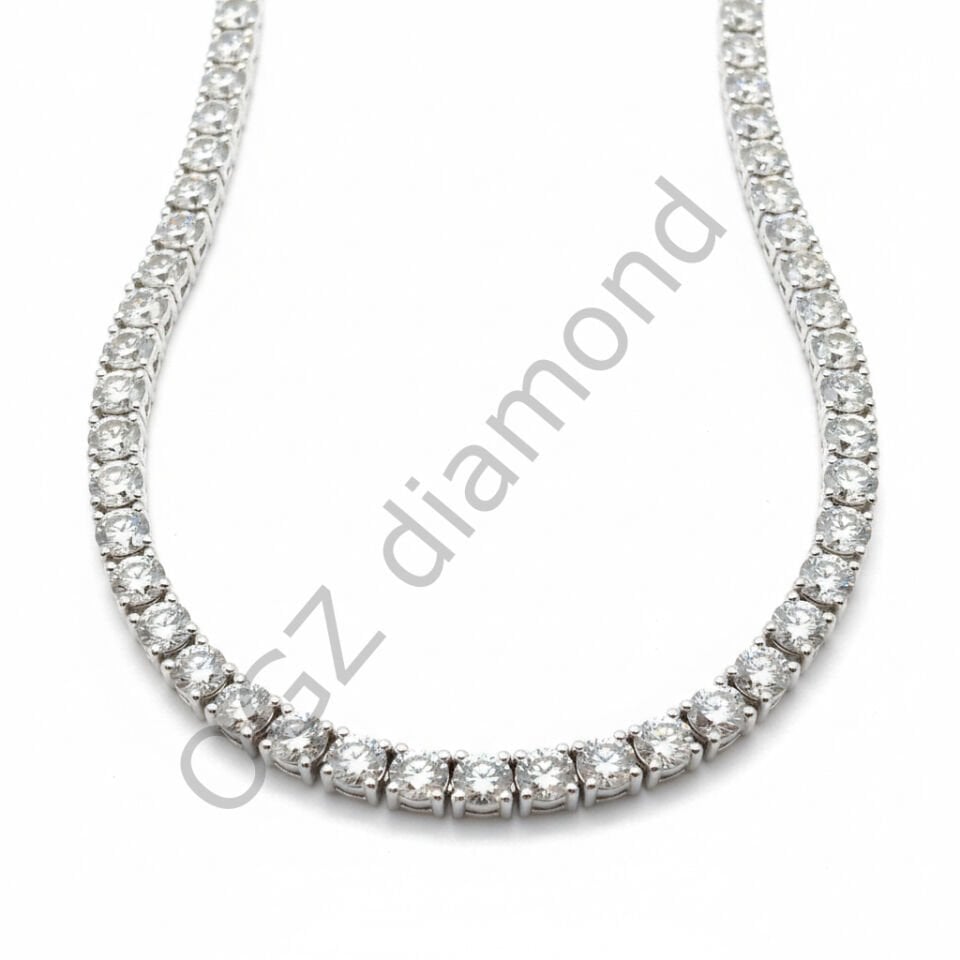 Pırlanta Işıltılı Riviera Suyolu Kolye   -   PG0001373